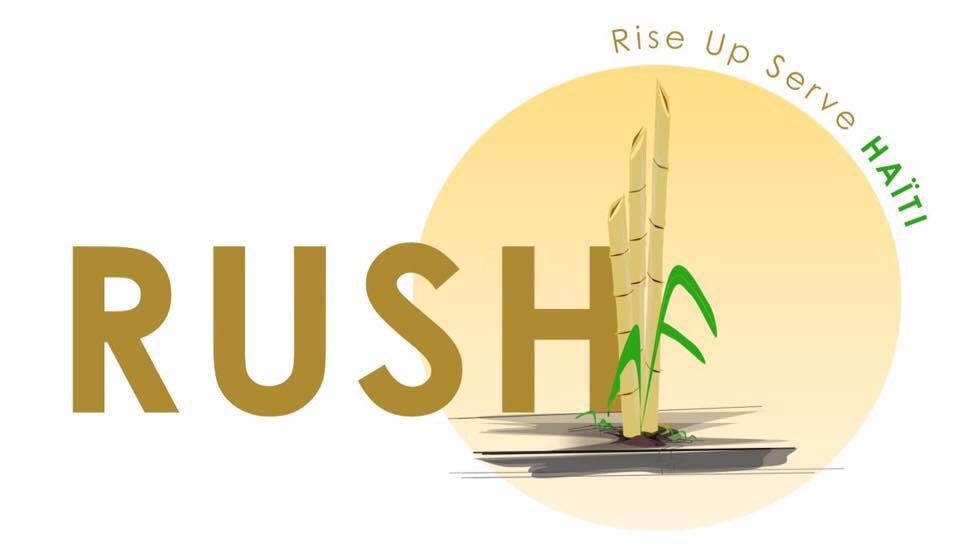 RUSH logo with sugarcane background